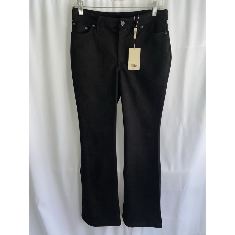 NWT Elie Tahari Faux Leather Pants size 6 Black